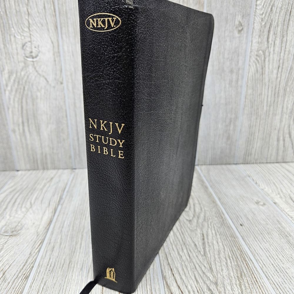 NKJV Study Bible Second Edition Thomas Nelson Black Bonded Leather Gold Gilded